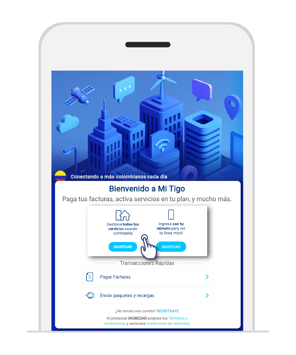 comprar paquete de navegación por demanda mi tigo app