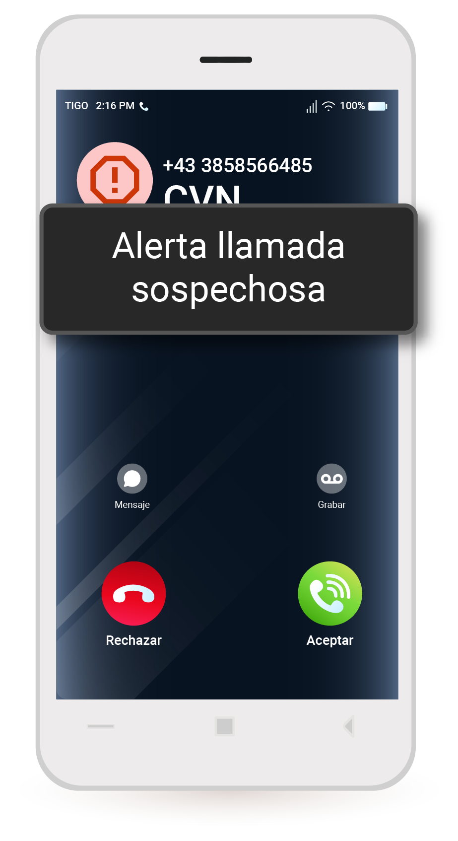 llamada sospechosa tigo